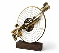 Trophy Monster Wooden Classic Sierra Rifle Shooting Trophy Antique Gold | Made from Sustainable Printed 8mm Thick Birch Plywood | Size (175mm)