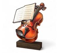 Trophy Monster Wooden Sierra 2D Violin Music Trophy FREE Engraved Plate | Made from Sustainable Printed 8mm Thick Birch Plywood | Buy in 5 Sizes (135mm)
