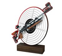 Trophy Monster Wooden Sierra Air Rifle Shooting Award FREE Engraved Plate | Made from Sustainable Printed 8mm Thick Birch Plywood | Buy in 5 Sizes (135mm)