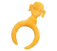 Trophy Shaped Yellow Plush Headband for Winner Ceremony