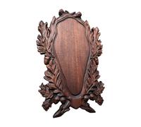 Trophy Shield Wooden Solid Beech Board for Hunting Trophies Antler Like Wild Boar, Deer, Goats (Rosewood)