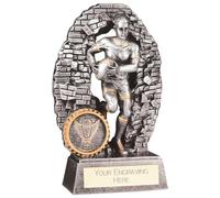 Trophy Superstore Blast Out Female Rugby Trophy - Free Engraving - 110mm C-50x16