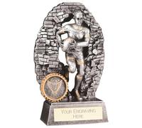 Trophy Superstore Blast Out Female Rugby Trophy - Free Engraving - 130mm C-50x16