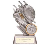 Trophy Superstore Focus Rugby Boot & Ball Trophy - Free Engraving - 110mm B-44x16