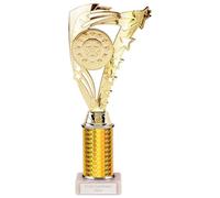 Trophy Superstore Frenzy Tower Gold Multisport Award Trophy - Free Engraving - Marble Base - 265mm D-60x16