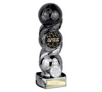 Trophy Superstore Hat-trick Strike Player of the Year Football Trophy - Free Engraving - 190mm (plate B)