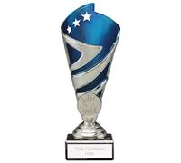 Trophy Superstore Hurricane Silver & Blue Multisport Award Trophy - Free Engraving - Marble Base - 170mm A-38x16