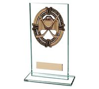 Trophy Superstore Maverick Legacy Jade Glass Ice Hockey Award Trophy - Free Engraving - 160mm G-60x25