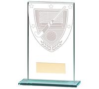 Trophy Superstore Millennium Glass Field Hockey Award Trophy - Free Engraving - 140mm E-45x25