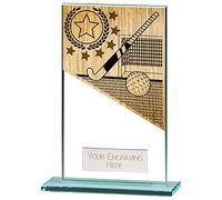 Trophy Superstore Mustang Glass Field Hockey Award Trophy - Free Engraving - 140mm E-45x25