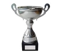 Trophy Superstore Ovation Silver Plastic Cup - Free Engraving - 230mm C-50x16