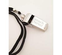 Trophy Superstore Personalised Engraved Stainless Steel or Gold Plated Whistle Box. Great for sports coaches and teachers! (Silver)