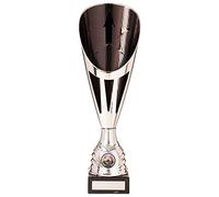 Trophy Superstore Rising Stars Deluxe Silver & Black Multisport Award Trophy - Free Engraving - Marble Base - 335mm G-60x25