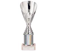 Trophy Superstore Rising Stars Silver Multisport Award Trophy - Free Engraving - Marble Base - 230mm
