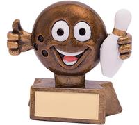 Trophy Superstore Smiler Ten Pin Bowling Trophy - Free Engraving - 75mm B-44x16