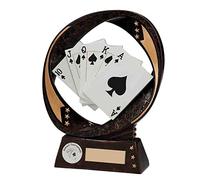 Trophy Superstore Typhoon Poker Trophy - Free Engraving - 170mm A-38x16