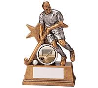 Trophy Superstore Warrior Star Male Field Hockey Trophy - Free Engraving - 125mm D-60x16