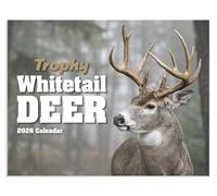 Trophy Whitetail Deer 2026 Hanging Wall Calendar - 19" x 11" (Open) 2026 Monthly Appointment Planner and Organizer. Trophy Whitetail Bucks for every hunter to look at!