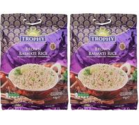 Trophy Wholegrain Brown Basmati Rice, 4 kg (Pack of 2)