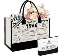 TrophyToast Birthday Gift for Women Her, Vintage 1955 (70th), Standard, 60th Set