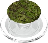 Tropic Camo Army Tropical Camouflage Pattern Military Green PopSockets PopGrip for MagSafe