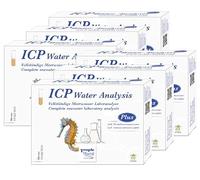 Tropic Marin ICP Water Analysis Plus, Set of 6, Professional ICP Seawater Laboratory Analysis with Reverse Osmosis Water Test