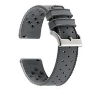 Tropic Silicone Watch Straps Compatible With Seiko Compatible With Oris Compatible With Omega Quick Release Band Diving Waterproof Sports Rubber Bracelet(Gray,22MM_BLACK BUCKLE)