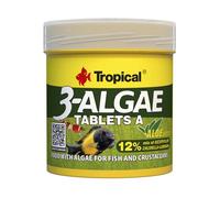 Tropical 3-ALGAE Tablets A 50ml / 36g / 80 pcs - rich adhesive Tablets for fish and crustaceans
