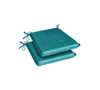 Tropical A Shape Seat Pad Pair Luxury Living Light Green 2 Pack