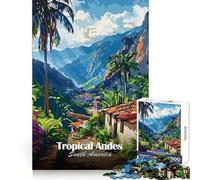 Tropical Andes South America Illustration 1000-piece Puzzle for Adults Smart Exercise Soft Distraction Accurate Edges (50x75cm)