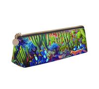 Tropical Animal Fox Snake Pig Pencil Case, Multifunctional Pencil Case, Student Pencil Case, with Zipper Suitable for Schools and Offices, Unisex