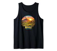 Tropical Bali Indonesia Rice Terraces Volcano Design Tank Top