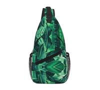 Tropical Banana Leaf Crossbody Sling Bag Crossbody Shoulder Chest Bag Shoulder Strap Waist Fanny Pack Men Women