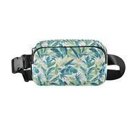 Tropical Banana Leaf Cute Small Crossbody Sling Bag for Cycling Hiking Gym