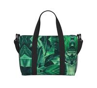 Tropical Banana Leaf Print Hand Travel Bag,Sports Gym Bag,Overnight Bag,Beach Travel Bag,Weekender Bags For Women Men, Black, One Size, Black, One Size