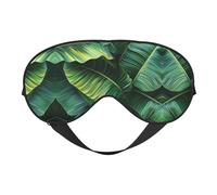 Tropical Banana Palm Leaves Eye Mask for Sleeping, Sleep Mask Blocks Light Perfect for Women and Men, Soft and Comfortable Blindfold for Travel