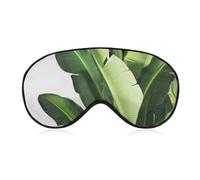 Tropical Banana Palm Leaves Eye Mask, Side Sleeping Mask Light Blindfold Sleeping Mask Nose Pad and Elastic Band for Children Women and Men