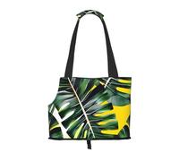Tropical Banana Palm Leaves print Puppy Carrier Dog Walking Bags Pets Dogs Carrier Bags for small Dogs and Cat and Rabbit