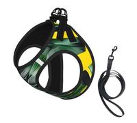 Tropical Banana Palm Leaves Print Reflective No Choke Pet Vest Harness,Adjustable Soft Padded Dog Harness With Easy Control Handle