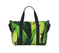 Tropical Banana Palm Leaves Print Travel Duffel Bag, Lightweight Water-Resistant Weekender Spacious Gym & Travel Bag for Men, Women & Teens