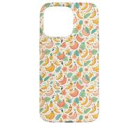 Tropical Banana Pattern Fruit Floral Beach Aesthetic Case for iPhone 15 Pro Max