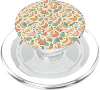 Tropical Banana Pattern Fruit Floral Beach Aesthetic PopSockets PopGrip for MagSafe