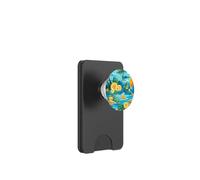 Tropical Beach Design, Summer Pattern, Orange Juice Art PopSockets PopWallet for MagSafe