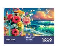 Tropical Beach HouseBreathtaking Jigsaw Puzzles for Adults A 1000-Piece (Advanced) Assortment of Impossible, Hard, And Difficult Challenging Puzzle Educational Games for Women And Men - A Thrilling E
