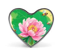 Tropical Beach Lapel Pin Fashion Brooch Pin Cute Button Badges Heart Shape Button Pins Enamel Pins Metal Pinback for Hat Shirt Clothing Bags Decoration, Watercolor Flower, Love form