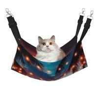 Tropical Beach Sunset Palm Sea Printed Pet Hammock - Sleeping Hammock For Cats, Rabbits, Ferrets, Puppies, Small Animals