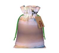 Tropical Beach Sunset Printed Drawstring Gift Bags,Various Sizes, Bulk Plastic Packaging Bags