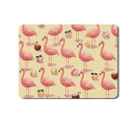 Tropical Bird Dish Drying Mats For Kitchen Counter, Tropical Summer Absorbent Rubber Dish Drainer Mat, Beach PU Leather Drying Pad For Coffee Bar 18x24 Inch