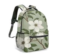 Tropical Bird of Paradise Black and White Stripes Floral Backpack, 40cm Graphic School Bag, Exotic Leaf Vibrant Decorative Travel Rucksack (03)
