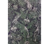 Tropical Birds Palm Leaf Wallpaper Green Black Paste Wall Vinyl A.S Creation